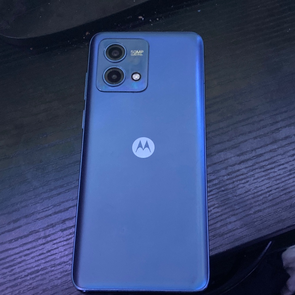 Motorola Dual-Camera Blue Phone